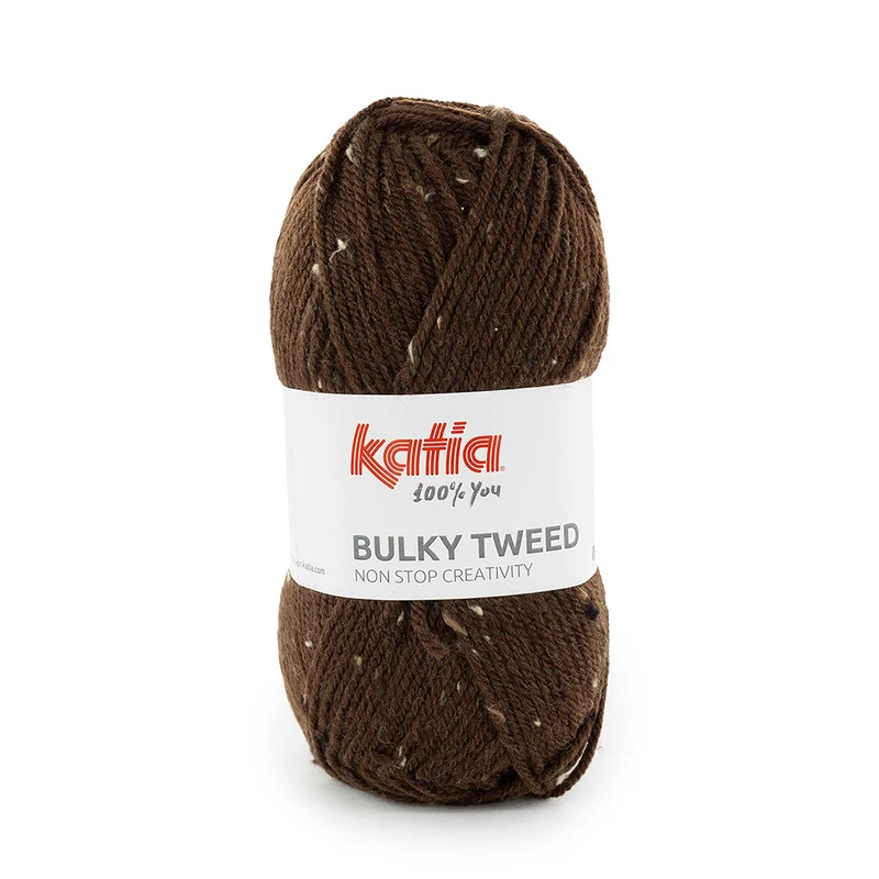 Katia Bulky Tweed 223 Schokoladenbraun