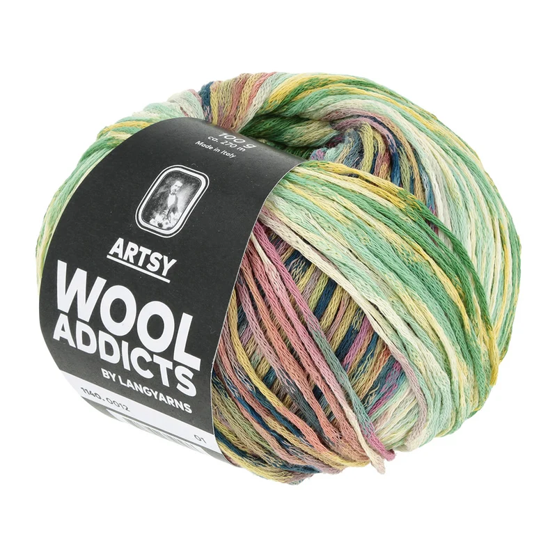 Lang Yarns Artsy 012 Grün/Gelb/Rosa/Petrol