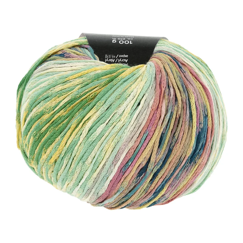 Lang Yarns Artsy 012 Grün/Gelb/Rosa/Petrol