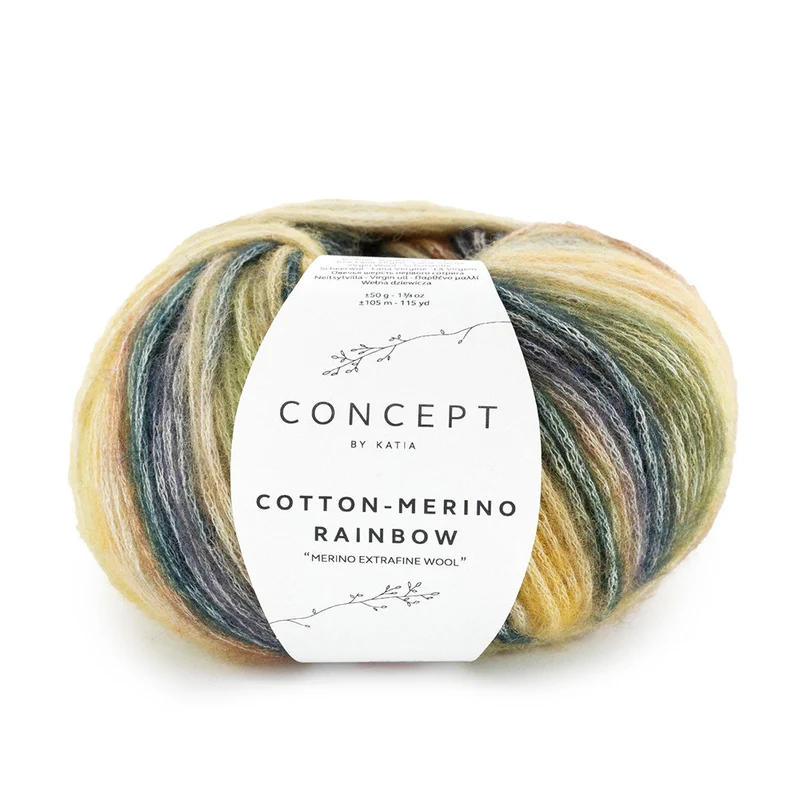 Katia Cotton-Merino Rainbow 500 Blau-Lila-Ocker