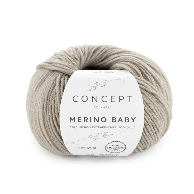 Katia Merino Baby 166 Steingrau