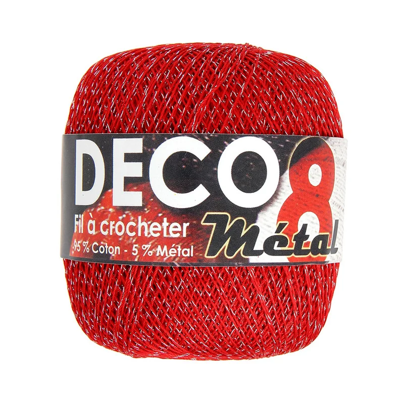 Trimits Deco 8M Häkelbaumwolle Metallic 45 A Leidenschaft