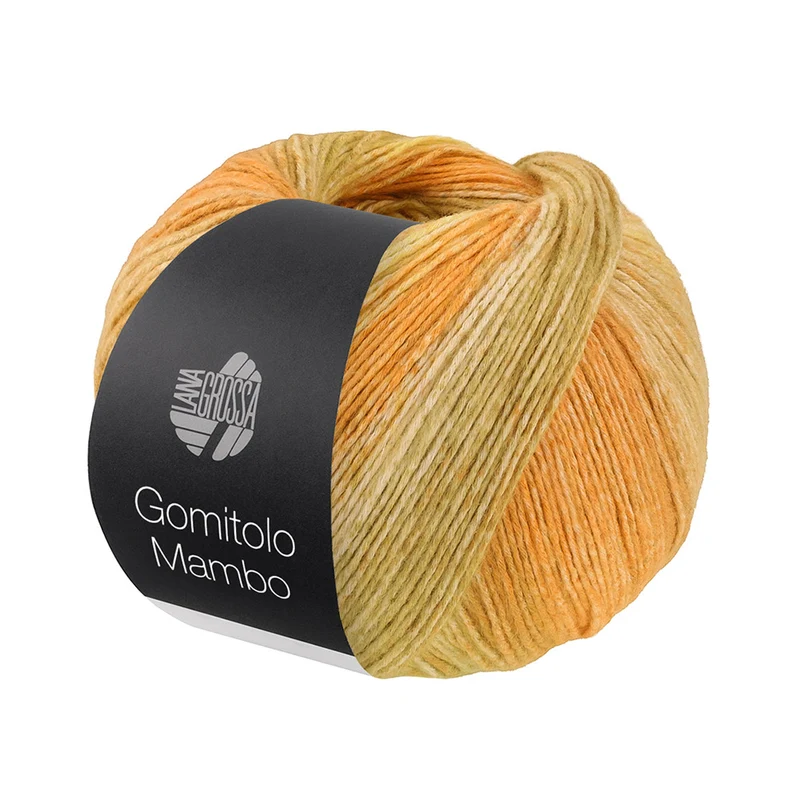 Lana Grossa Gomitolo Mambo 2041 Bernstein/Zitronengelb/Senf/Camel