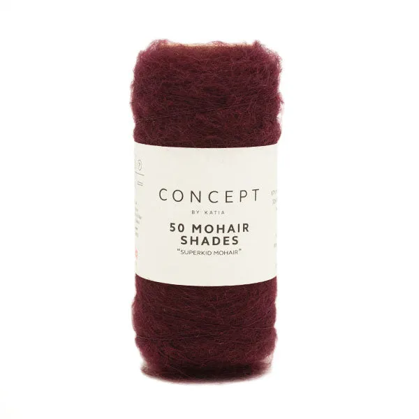 Katia 50 Mohair Shades 040 Bordeauxrot