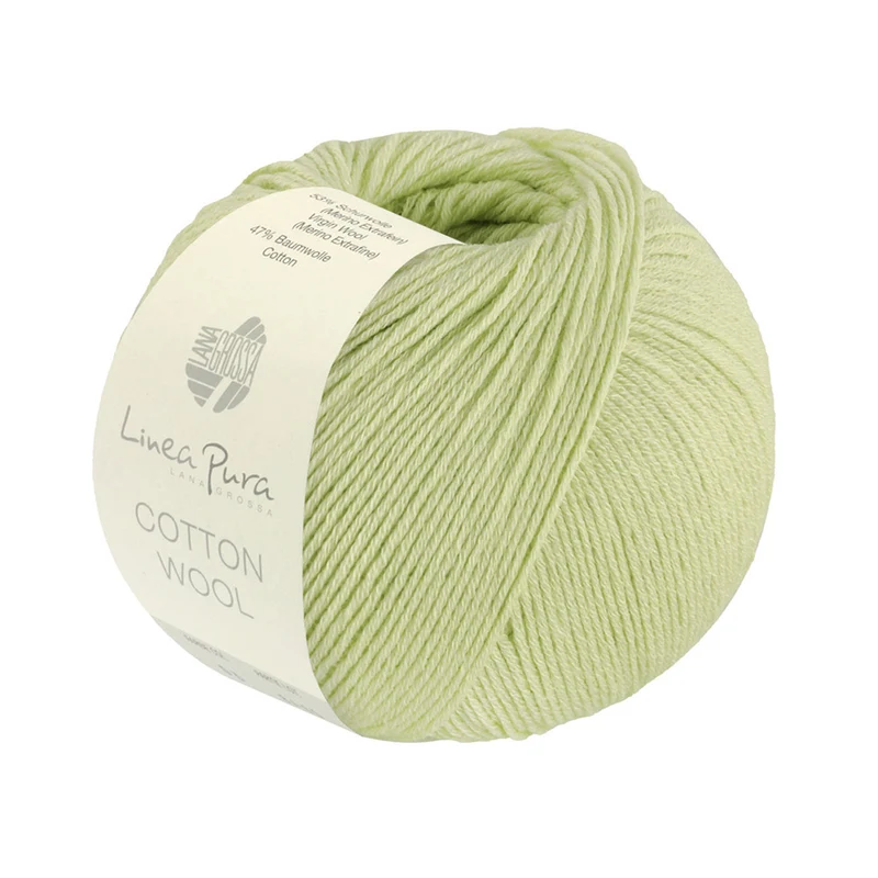 Lana Grossa Cotton Wool 025 Limettengrün