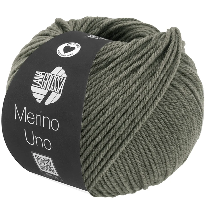 Lana Grossa Merino Uno 092 Graugrün