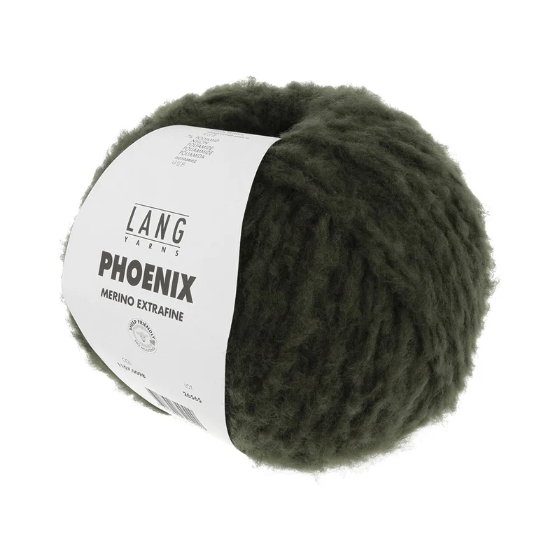 Lang Yarns Phoenix 098 Dunkles Olivgrün