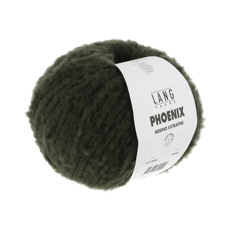 Lang Yarns Phoenix 098 Dunkles Olivgrün
