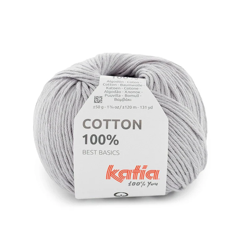 Katia Cotton 100 % 077 Sehr helles Grau