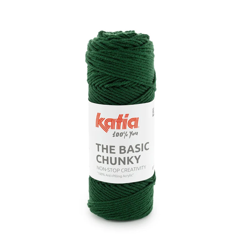 Katia The Basic Chunky 008 Flaschengrün