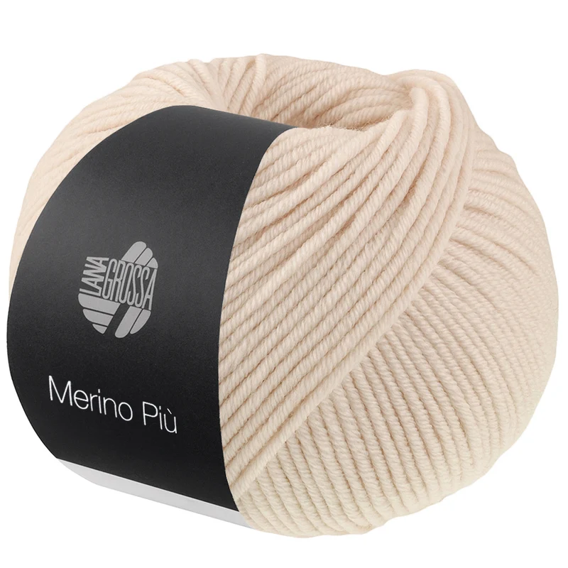 Lana Grossa Merino Piú 001 Hellbeige