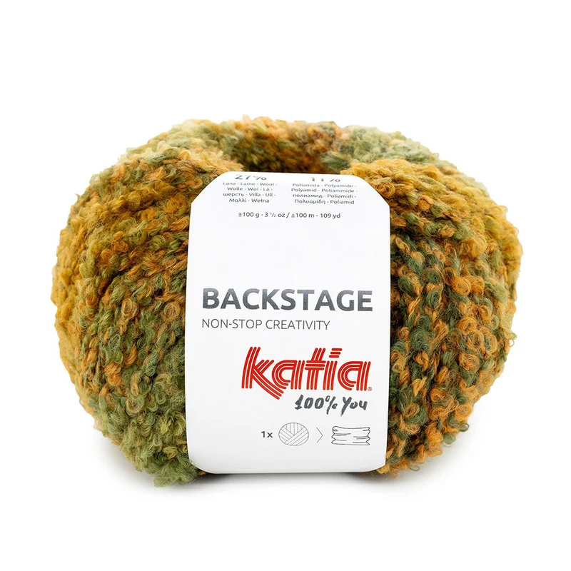 Katia Backstage 203 Grün-Hellorange-Ocker