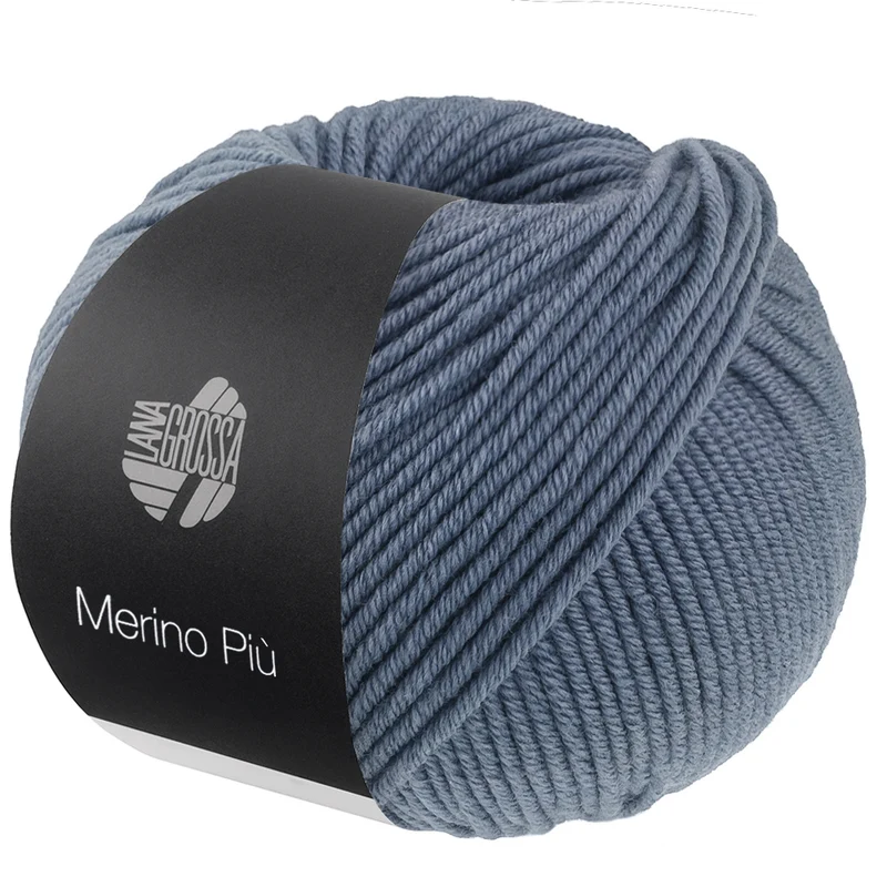 Lana Grossa Merino Piú 010 Graublau