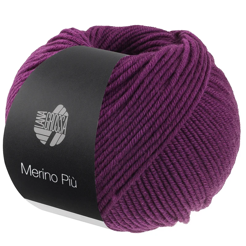 Lana Grossa Merino Piú 016 Rotviolett