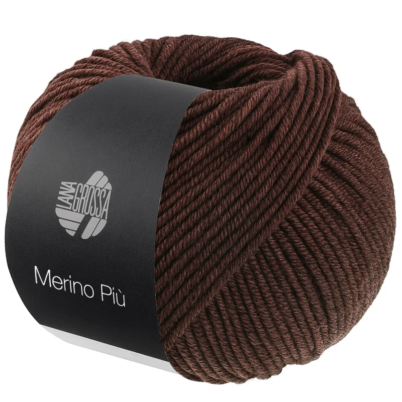 Lana Grossa Merino Piú 018 Dunkelbraun