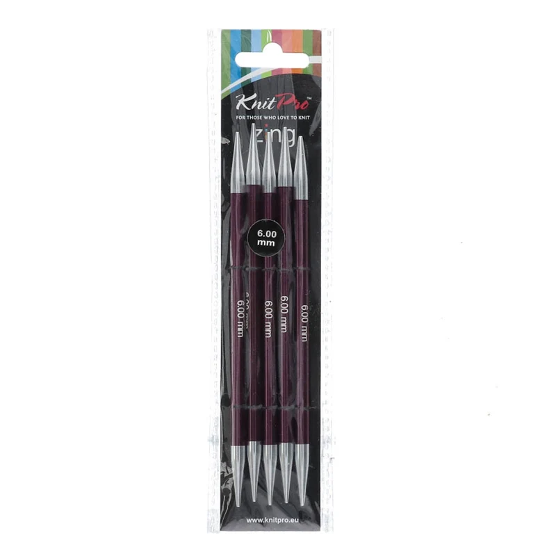 KnitPro Zing Sockennadeln 15 cm, 6,00 mm