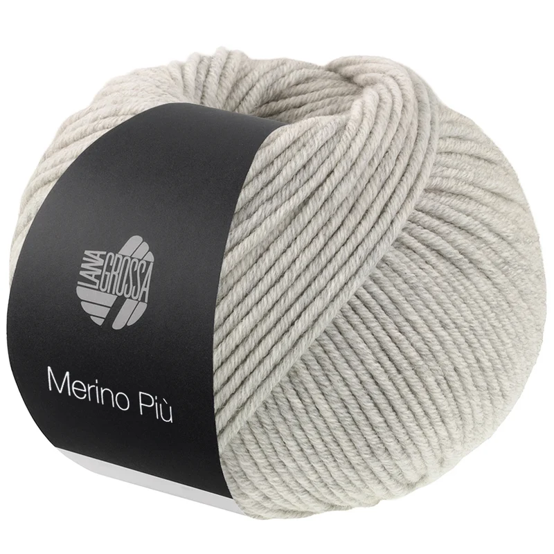 Lana Grossa Merino Piú 025 Hellgrau