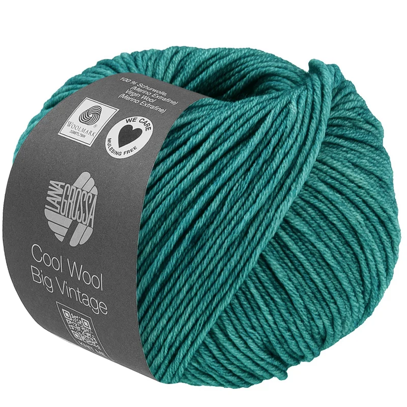 Lana Grossa Cool Wool Big Vintage 7198 Petrolgrün