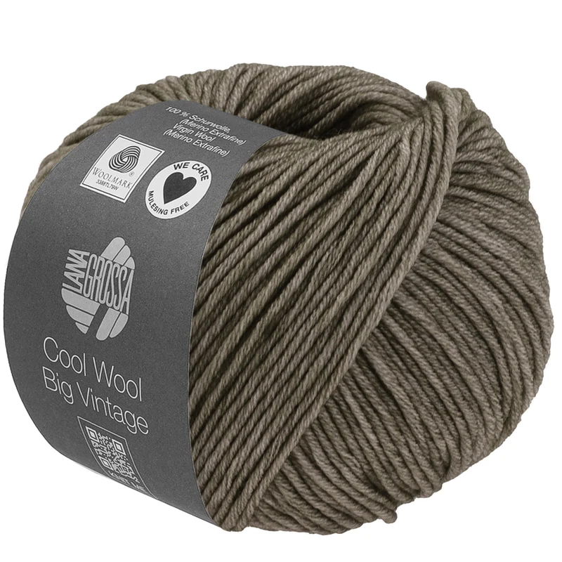 Lana Grossa Cool Wool Vintage Big 7196 Graugrün