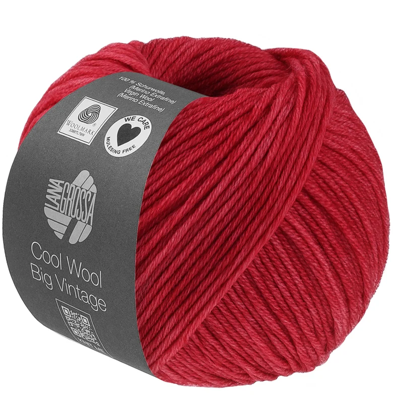 Lana Grossa Cool Wool Big Vintage 7195 Rot