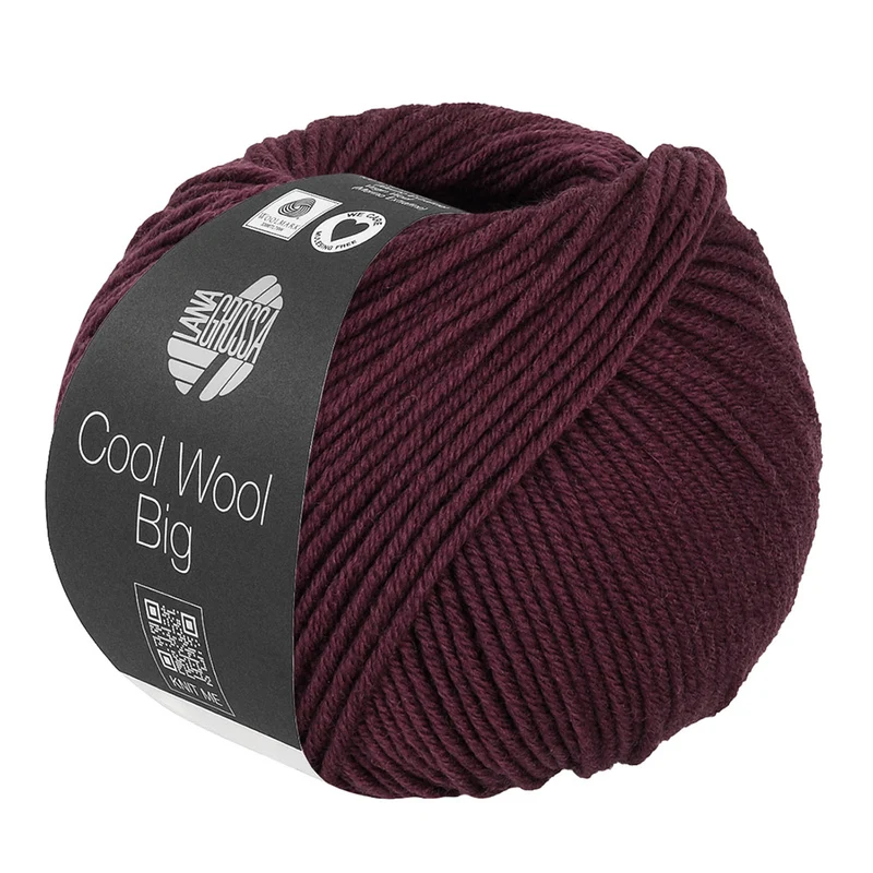 Lana Grossa Cool Wool Big 1044 Schwarzrot