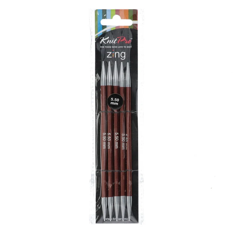 KnitPro Zing Sockennadeln 15 cm, 5,50 mm