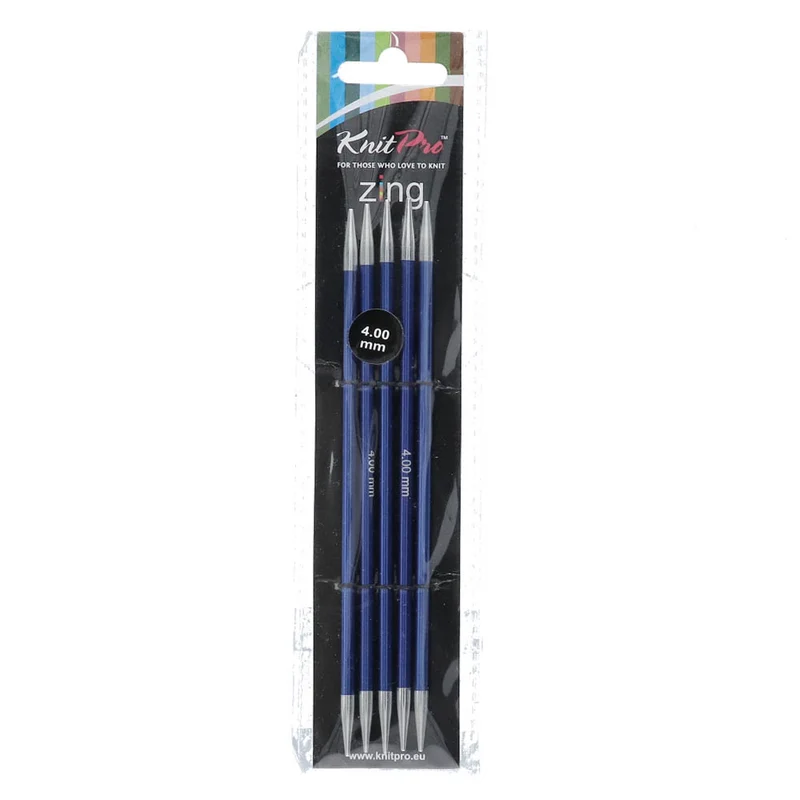 KnitPro Zing Sockennadeln 15 cm, 4,00 mm