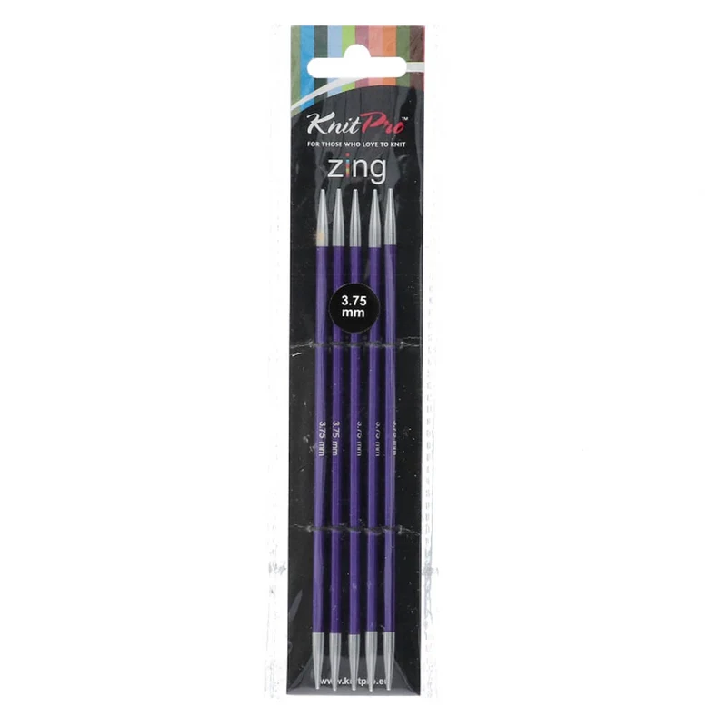 KnitPro Zing Sockennadeln 15 cm, 3,75 mm