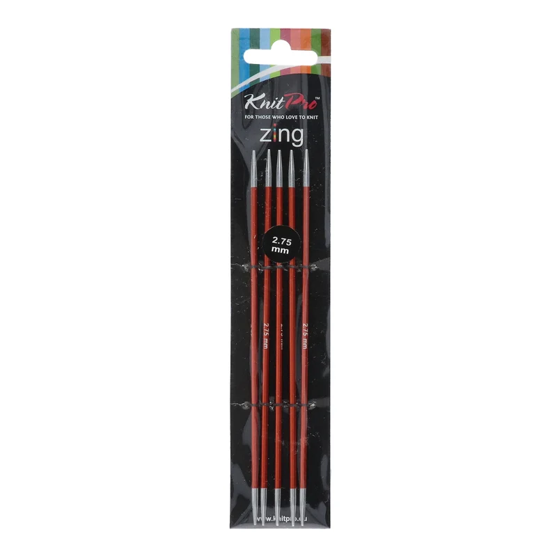KnitPro Zing Sockennadeln 15 cm, 2,75 mm