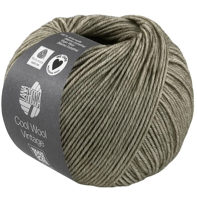 Lana Grossa Cool Wool Vintage 7395 Zementgrau