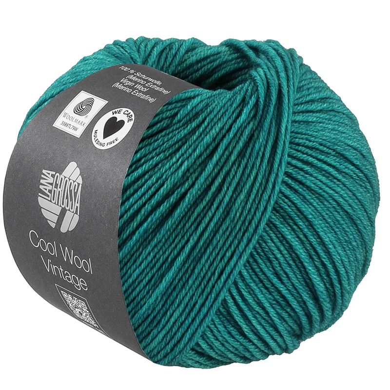 Lana Grossa Cool Wool Vintage 7394 Petrolgrün