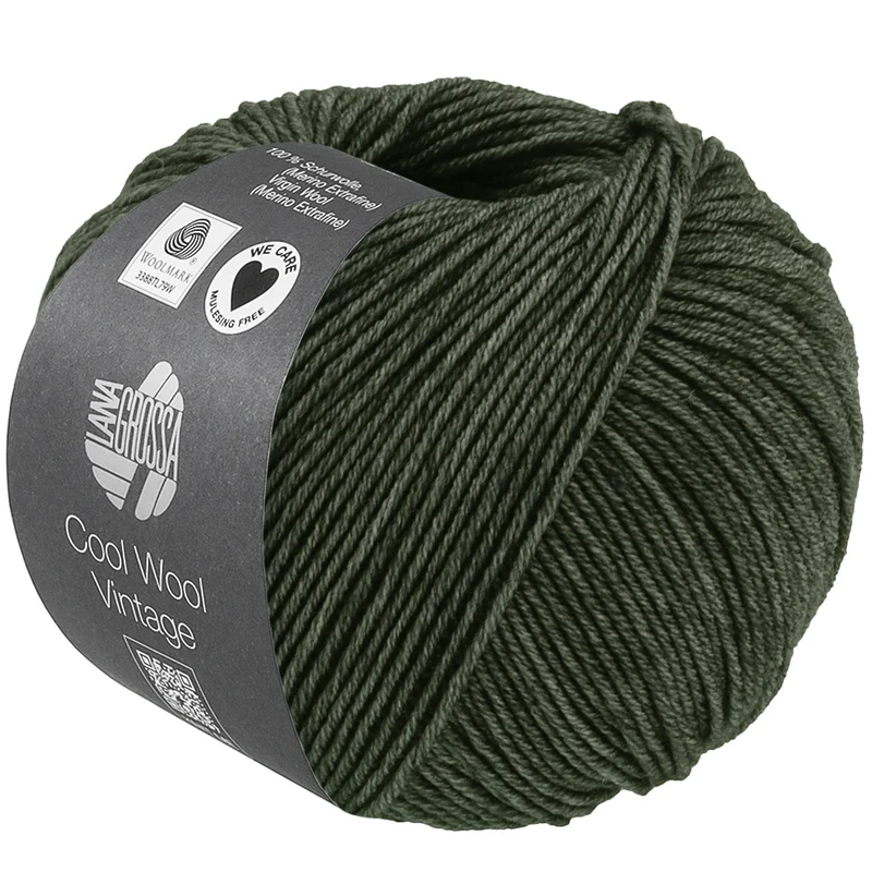 Lana Grossa Cool Wool Vintage 7393 Waldgrün