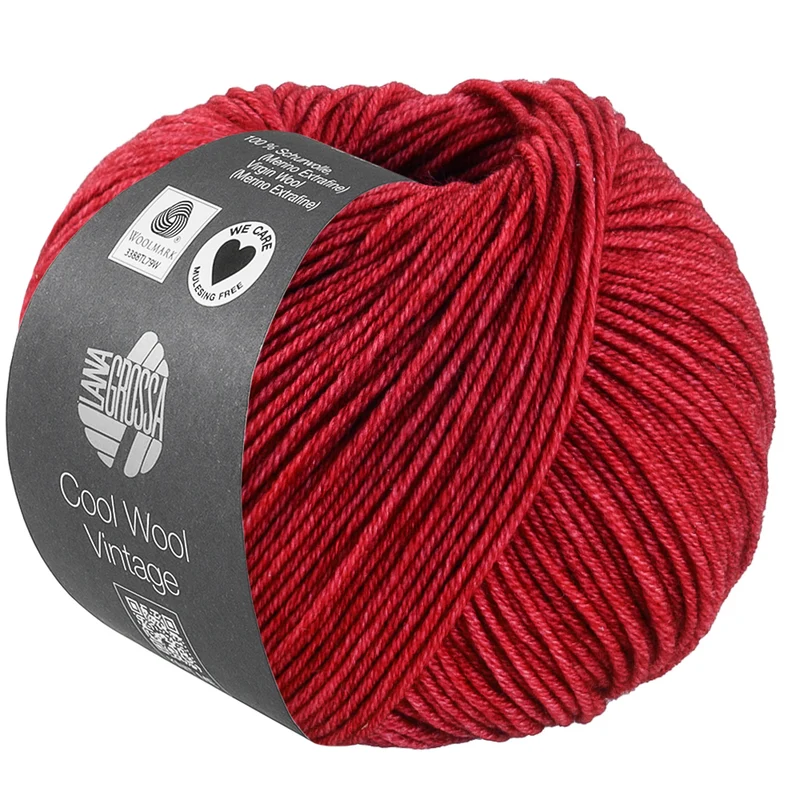 Lana Grossa Cool Wool Vintage 7398 Feuerrot