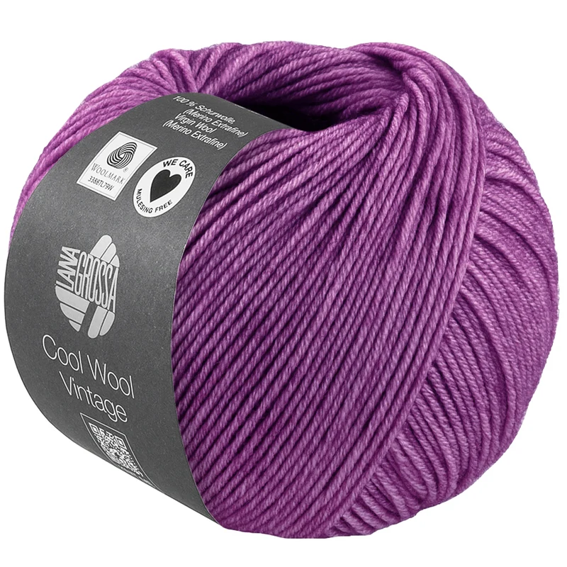 Lana Grossa Cool Wool Vintage 7396 Rotviolett