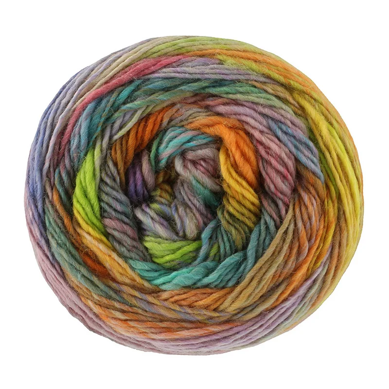 Lana Grossa Colorissimo 224 Erika/Pistazie/Frühlingsgrün/Braun/Petrol/Gelb/Orange/Blau/Rostrot/Beige/Pflaume