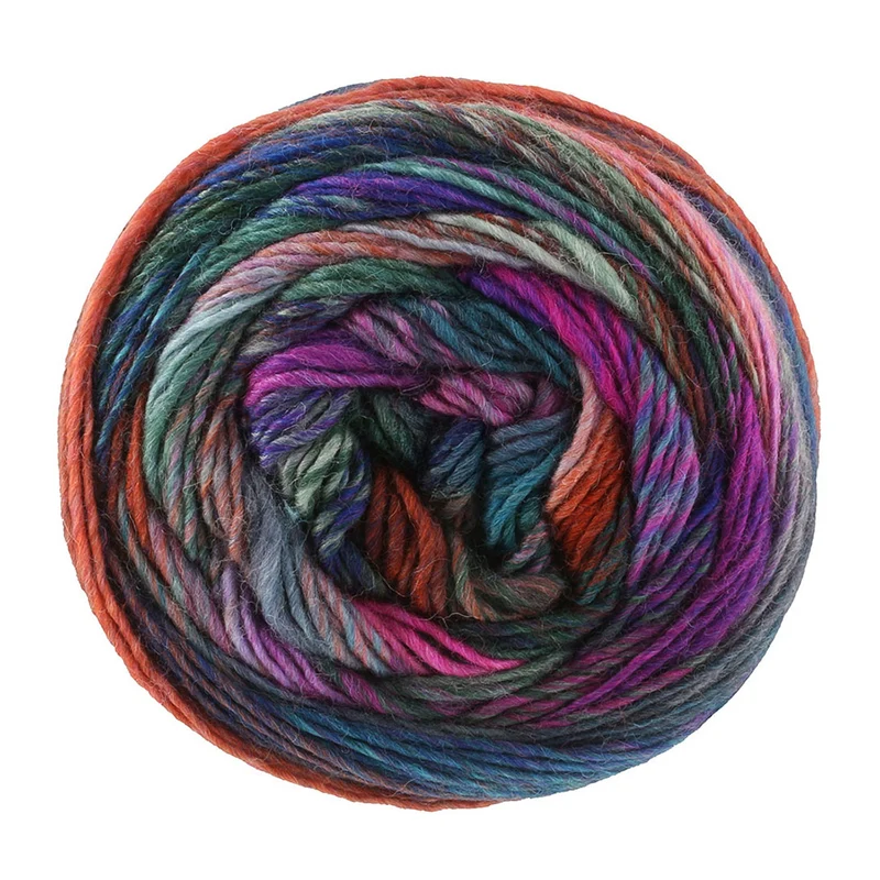 Lana Grossa Colorissimo 222 Jeans/Aubergine/Rosa/Orange/Lachs/Grau/Dunkelgrau-Violett/Grau-/Dunkelgrün