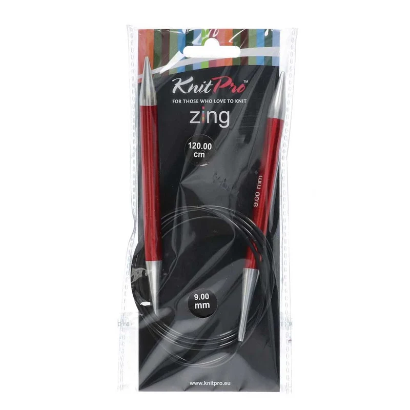 KnitPro Zing Rundstricknadeln 120 cm, 9,00 mm