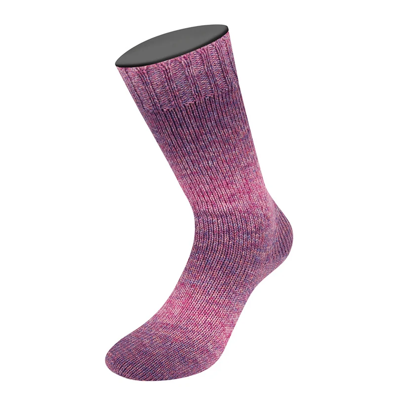 Lana Grossa Meilenweit 100 Merino Extrafine Farbtöne 7224 Rosa/Rosa/Ocker/Blau-Violett/Dunkelrot