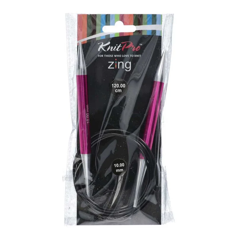 KnitPro Zing Rundstricknadeln 120 cm, 10,00 mm