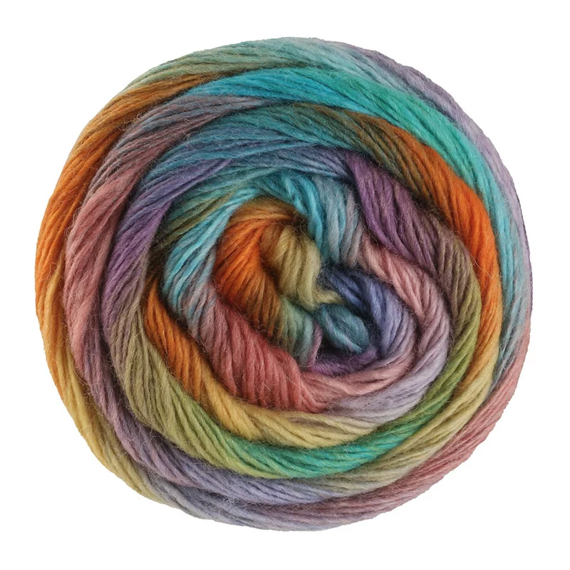 Lana Grossa Meilenweit 100 Color Mix Multi 8020 Olivgrün/Petrol/Blau-/Rotlila/Pistazie/Jade/Türkis/Pflaume/Ziegelrot/Gelb/Orange